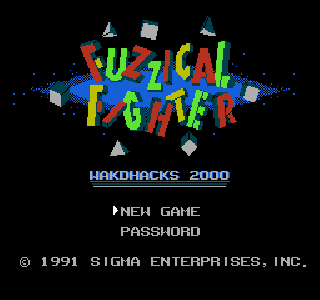 Screenshot Thumbnail / Media File 1 for Fuzzical Fighter (Japan) [En by WakdHacks v1.00b]
